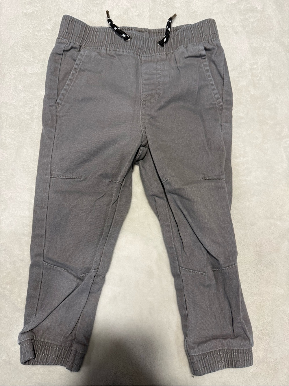 Cat & Jack Gray Kids Jogger Pants with Drawstring
